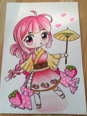 彩铅动漫