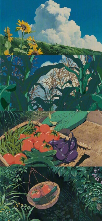 「 拥抱是世界上最美的语言 」
- 龙猫
- となりのトトロ（1988）
吉卜力动画/宫崎骏系列/截图/多屏拼接