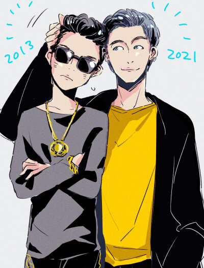 金南俊手绘,搜图不易，留图请点赞，专辑内所有图片均有才阿米所绘，我只是图片搬运工，只留作欣赏