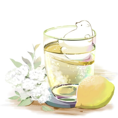 壁纸｜冰饮插画
画师：チャイ