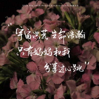 #一起练字#
手写|无法拒绝的母亲节文案
宇宙洪荒 生命浩瀚
只有和妈妈分享过心跳
cr@屿南凉北Eden