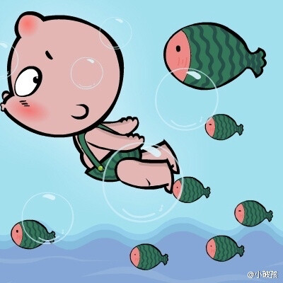 小破孩情侣头像