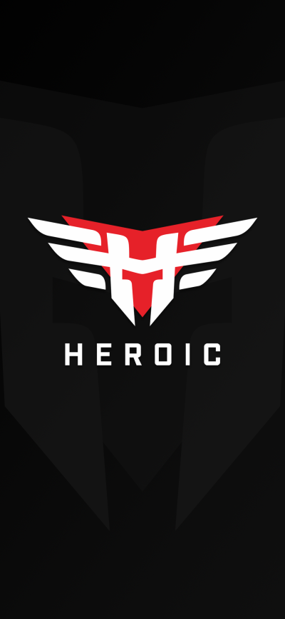 今天分享一张Heroic战队的黑色简约壁纸，今年Heroic创纪录夺取EPLS13的冠军，近几个月战绩还是蛮不错的，目前排名第四，壁纸分辨3840x2160,3440Px1440P，2560×1080，2440x1400,1920x1080，1080×2340，希望大家喜欢 