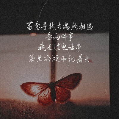 #一起练字#
蓄意寻找与偶然相遇。
底图lof@ 林钟初一 老师
笔刷@醉空山_ 老师
手写@阿U啊-