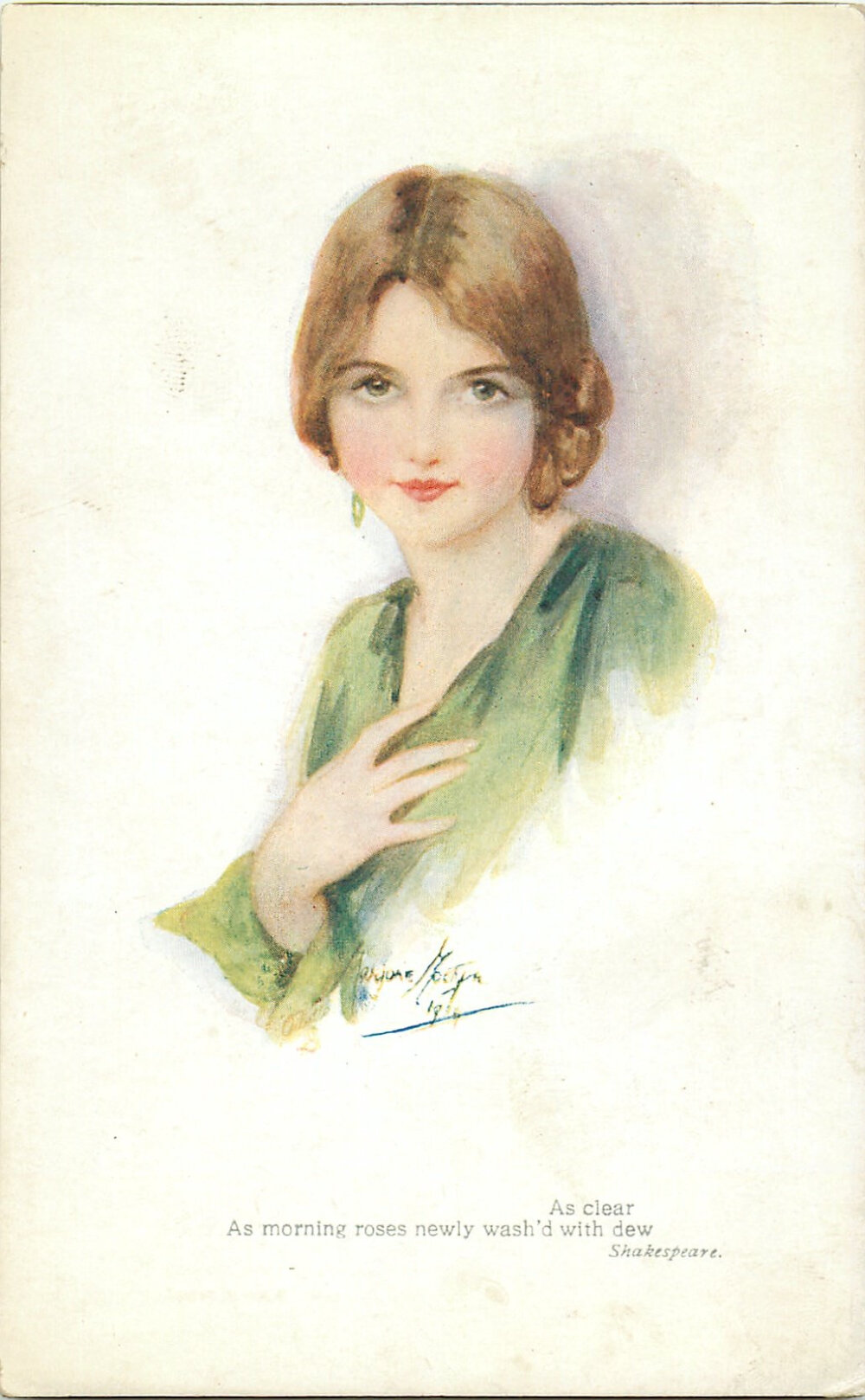 英国女画家玛乔丽·莫斯汀 (Marjorie Mostyn)
1930年代女性肖像系列明信片
[weibo@复古迷]