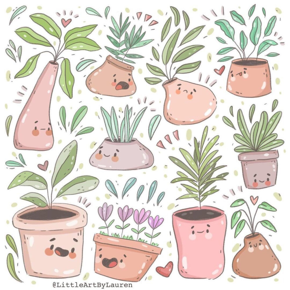 小密集，作者： littleartbylauren ​