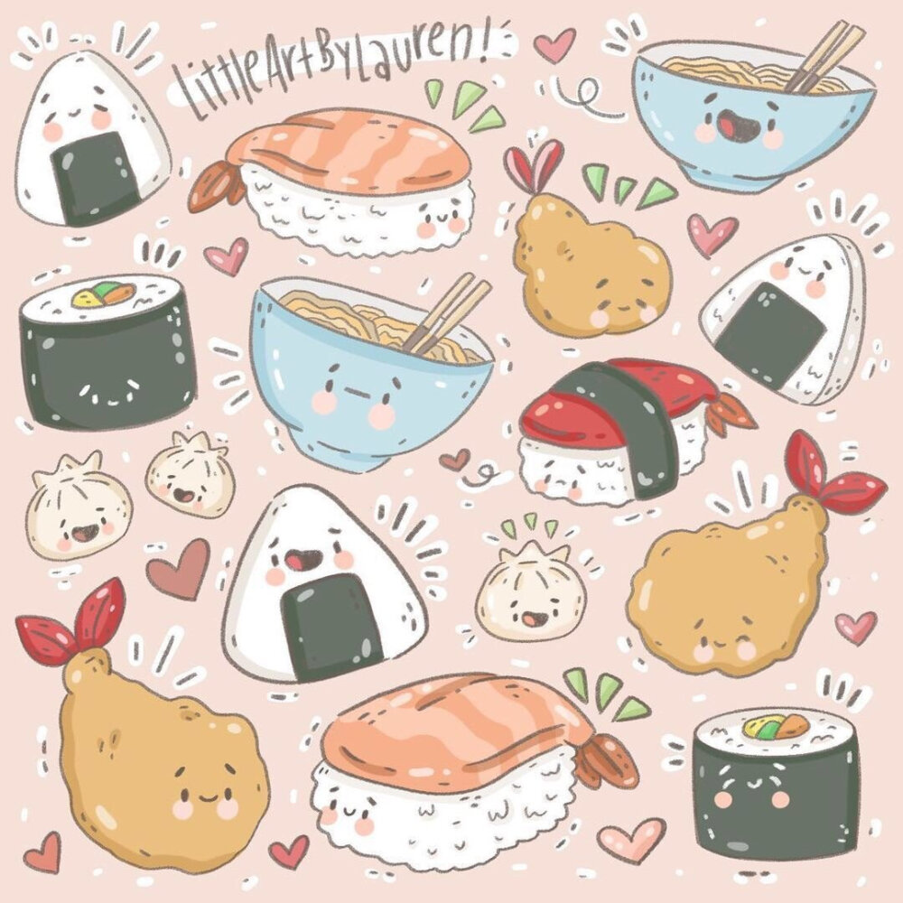 小密集，作者： littleartbylauren ​