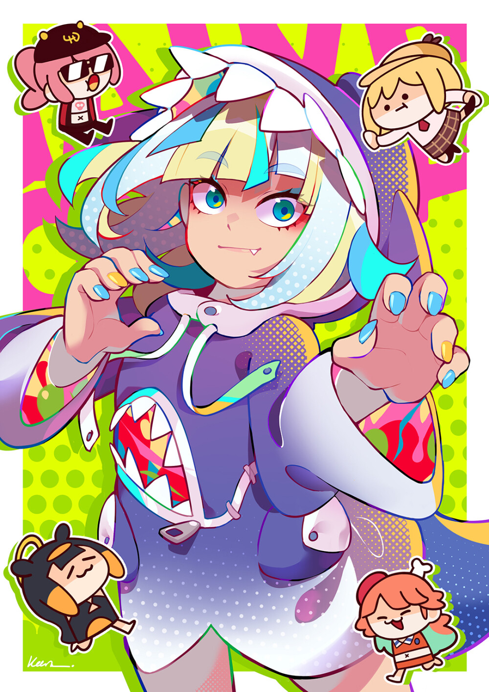 鲨鱼 #hololive #hololive en #gwar gura #amelia watson #二次元