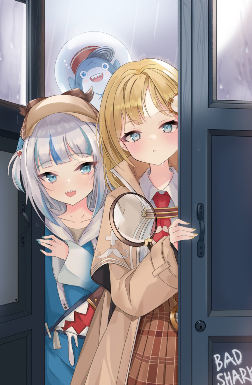 鲨鱼 #hololive #hololive en #gwar gura #amelia watson #二次元