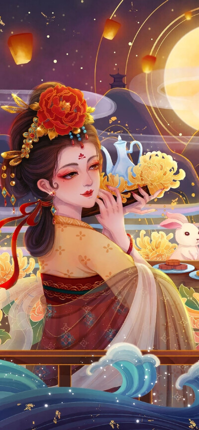 每逢佳节倍思亲 中秋
画师未知