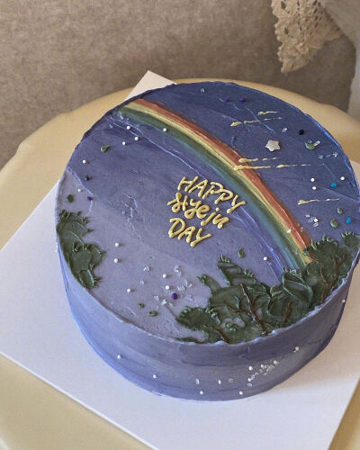 油画裱花蛋糕，ins:smallucke ​ ​​​