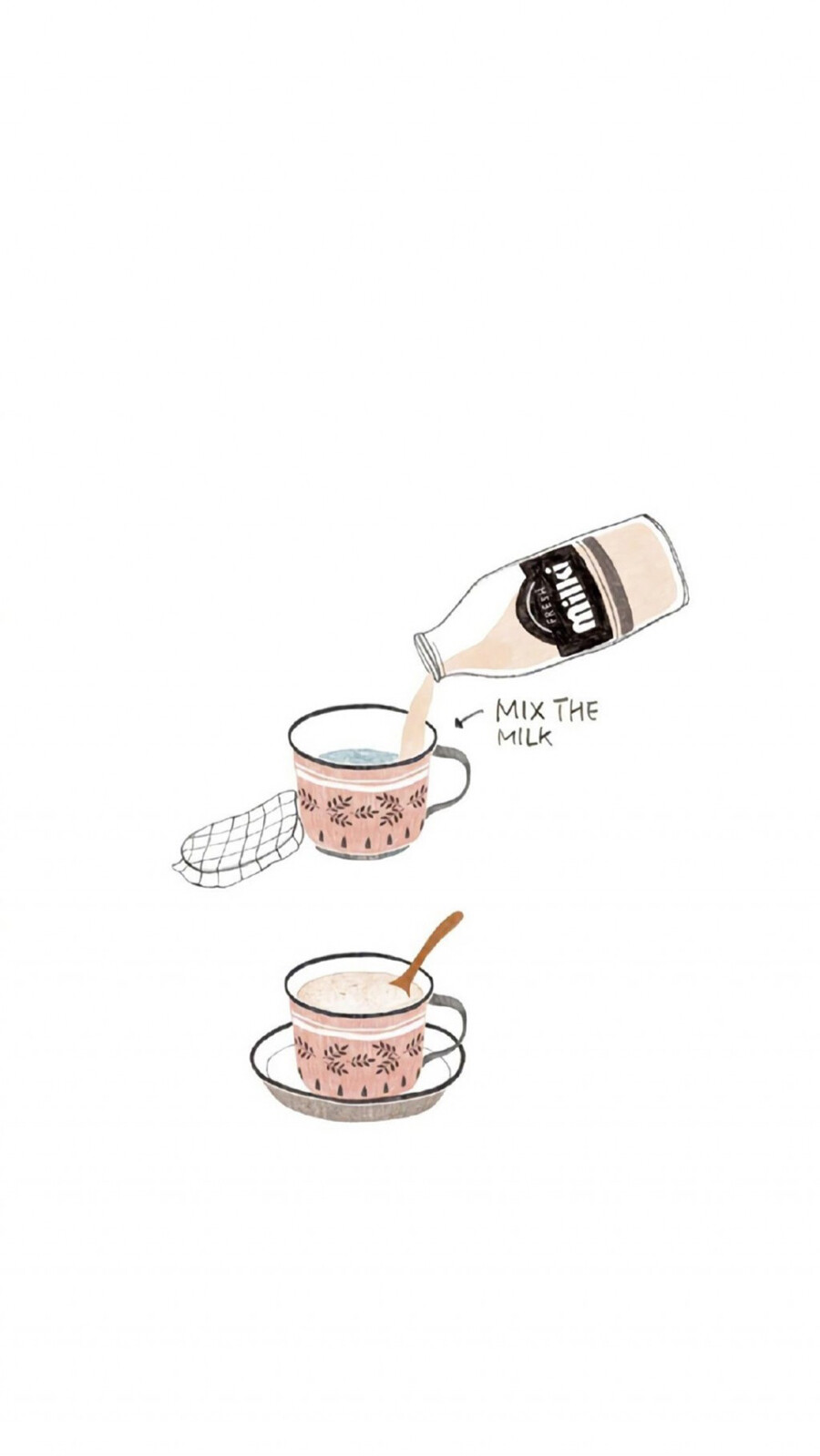 清新简约插画手绘