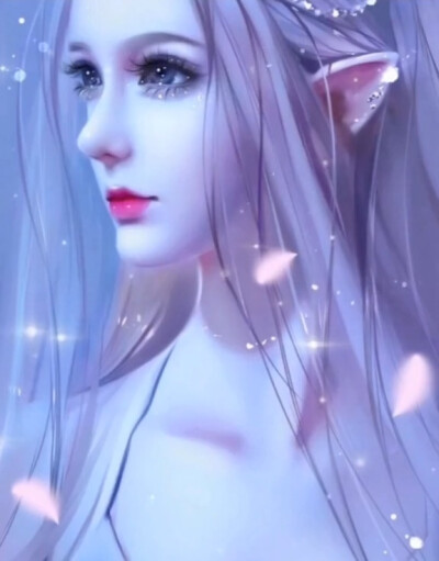 逼真女画