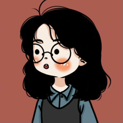 可爱女生简笔画头像
画师：呀豆丁 ​​​