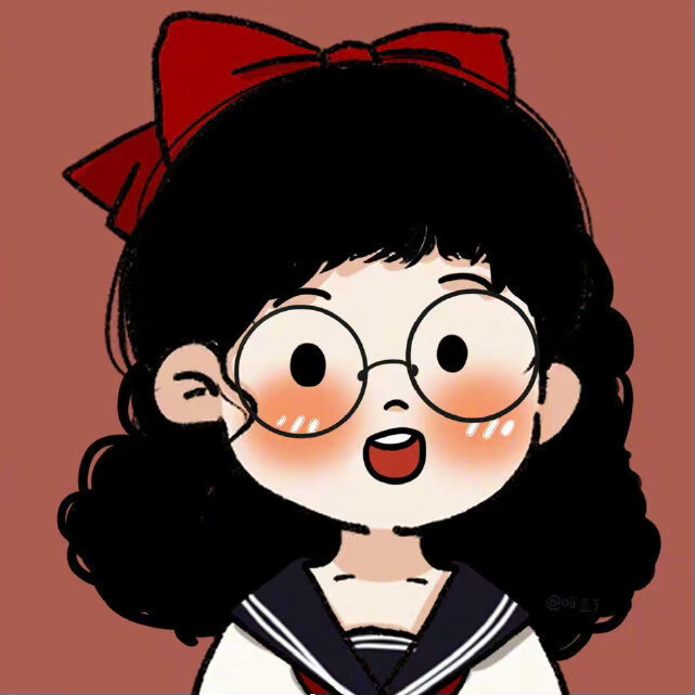 可爱女生简笔画头像
画师：呀豆丁 ​​​