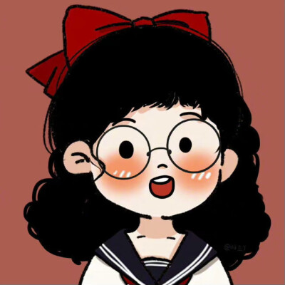 可爱女生简笔画头像
画师：呀豆丁 ​​​