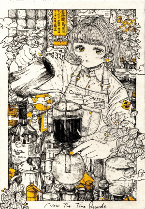 日本插画师 きたむらしゅ〜 动漫线稿