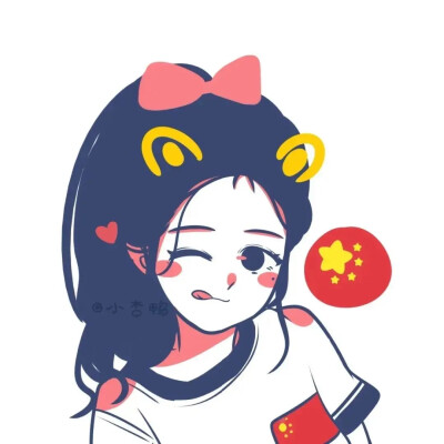 手绘头像｜在国庆，在十月
画师：小杏鸭