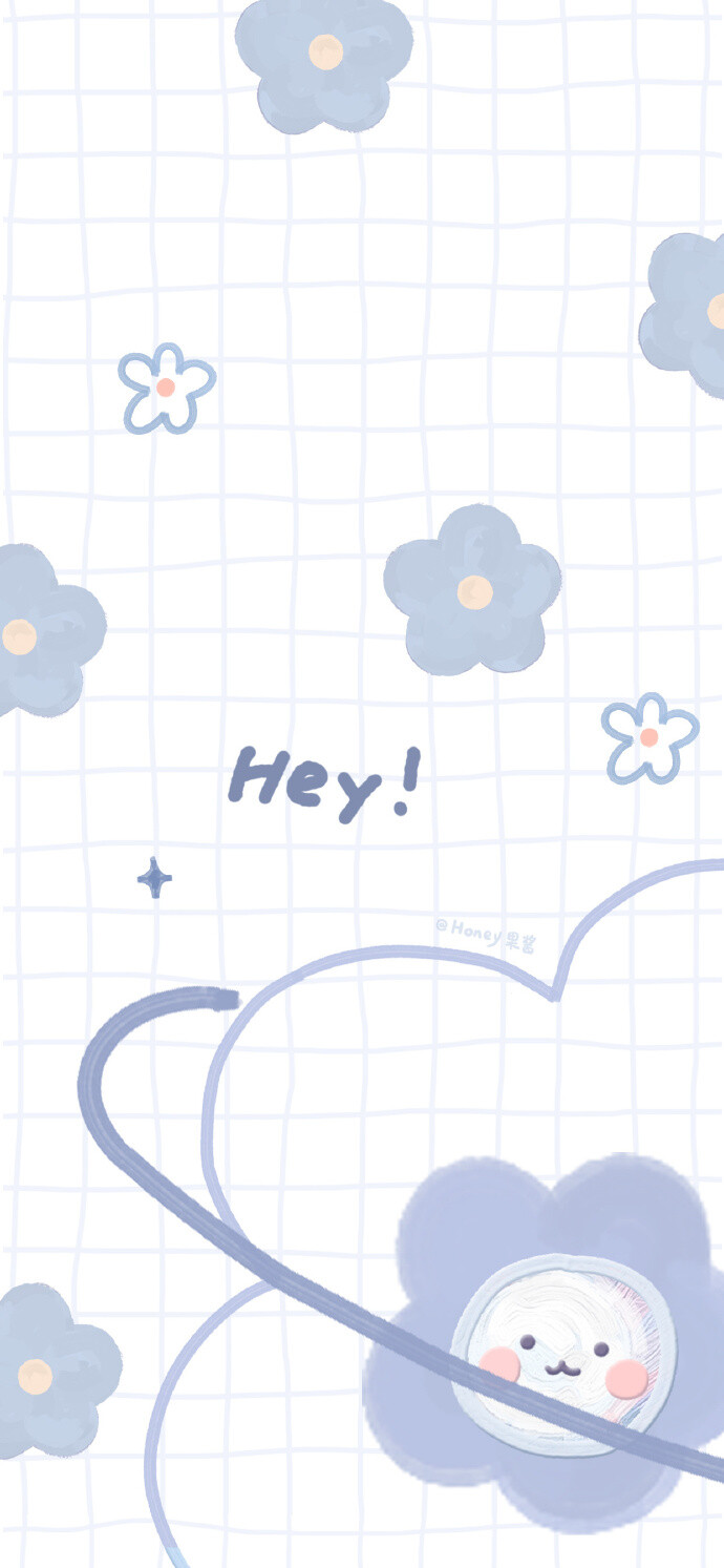 可可爱爱的蓝色系壁纸来啦
cr.Honey果酱 