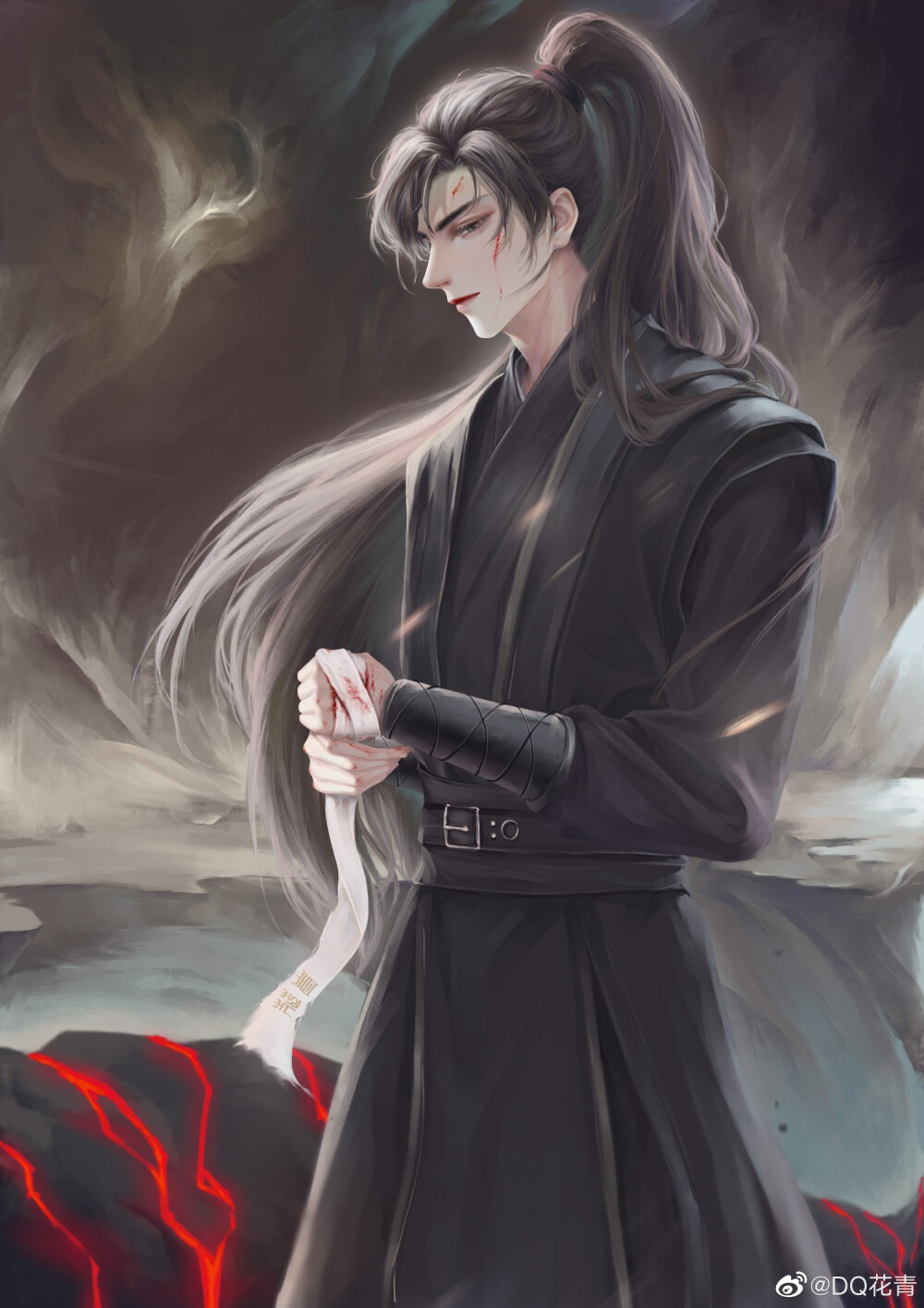 二哈和他的白猫师尊小说男主
墨燃×楚晚宁
画师：DQ花青