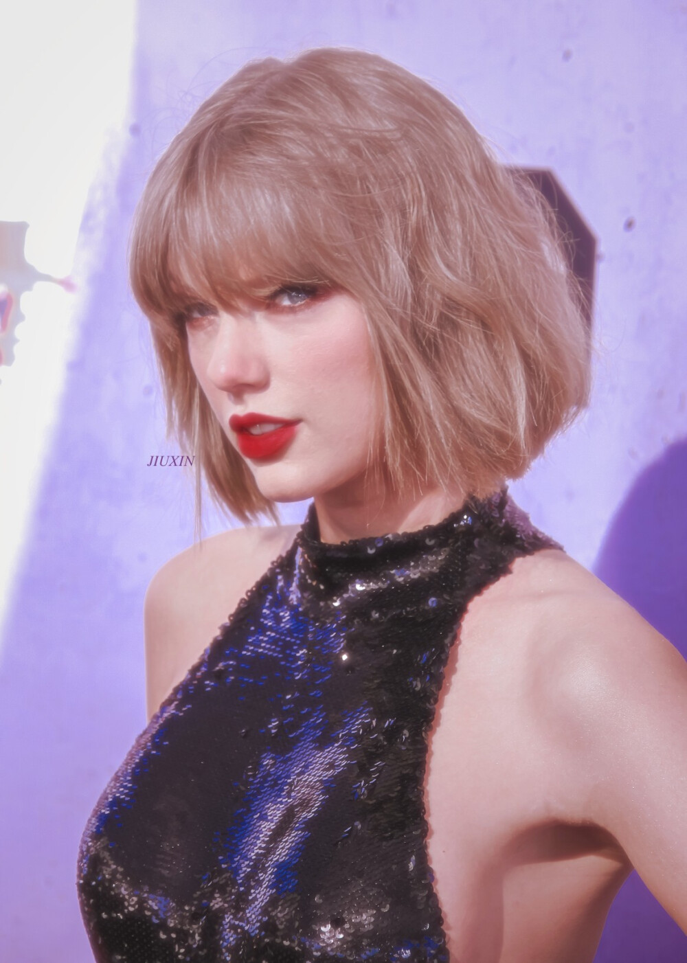 TaylorSwift壁纸9P-紫色 朦 胧 梦境（P7太绝了，还有我这个画质很高清的，堆糖压画质呜呜）