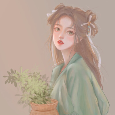 手绘女头｜美妆人如画
画师:一白爱睡觉
