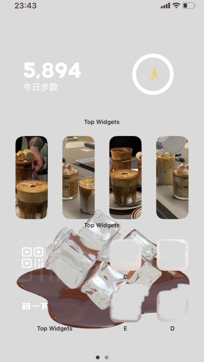 ios壁紙 小組件 「Coffee's Month」