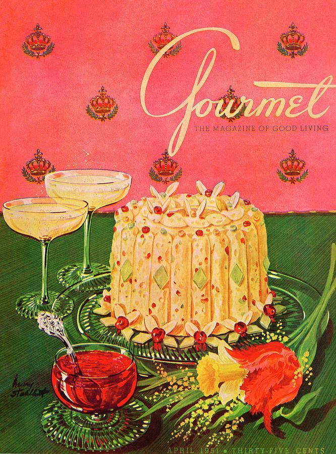 美国美食杂志《Gourmet Magazine》1940-1950年代封面
[weibo@复古迷]