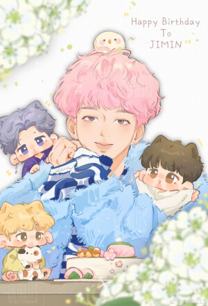 旻旻，生日快乐!(^O^)y
BTS 防弹少年团
朴智旻 jimin 饭绘