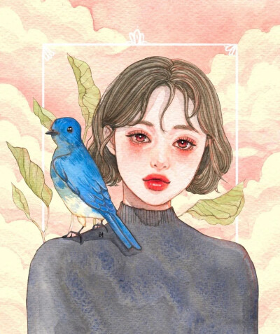 手绘头像｜可爱人物插画~
ins：dahye