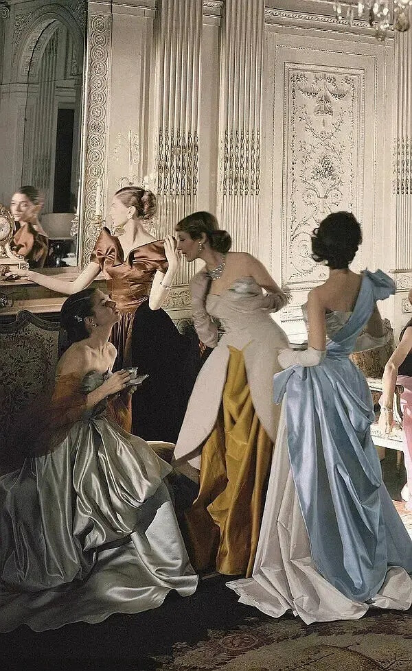 Charles James dresses, New York, 1984 by Cecil Beaton