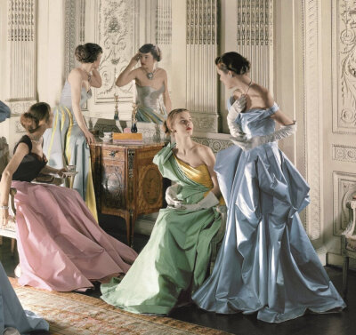 Charles James dresses, New York, 1984 by Cecil Beaton