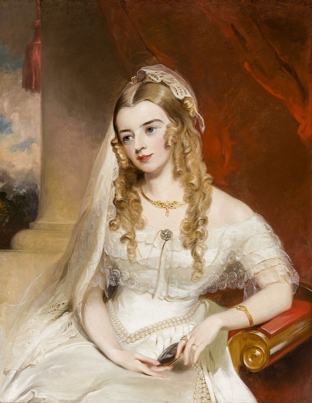 Thomas Sully (1783–1872) 托马斯·苏利
Portrait of Mrs. Joseph Merrefield