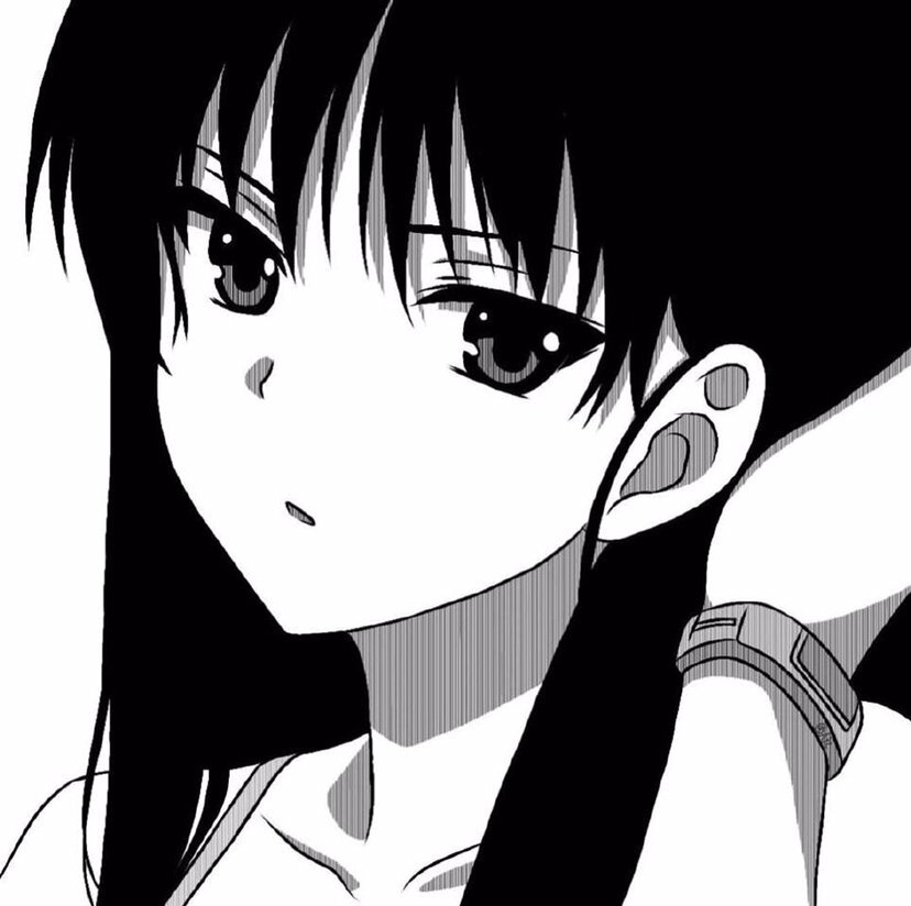 黑白动漫头像