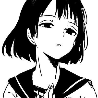 黑白动漫头像