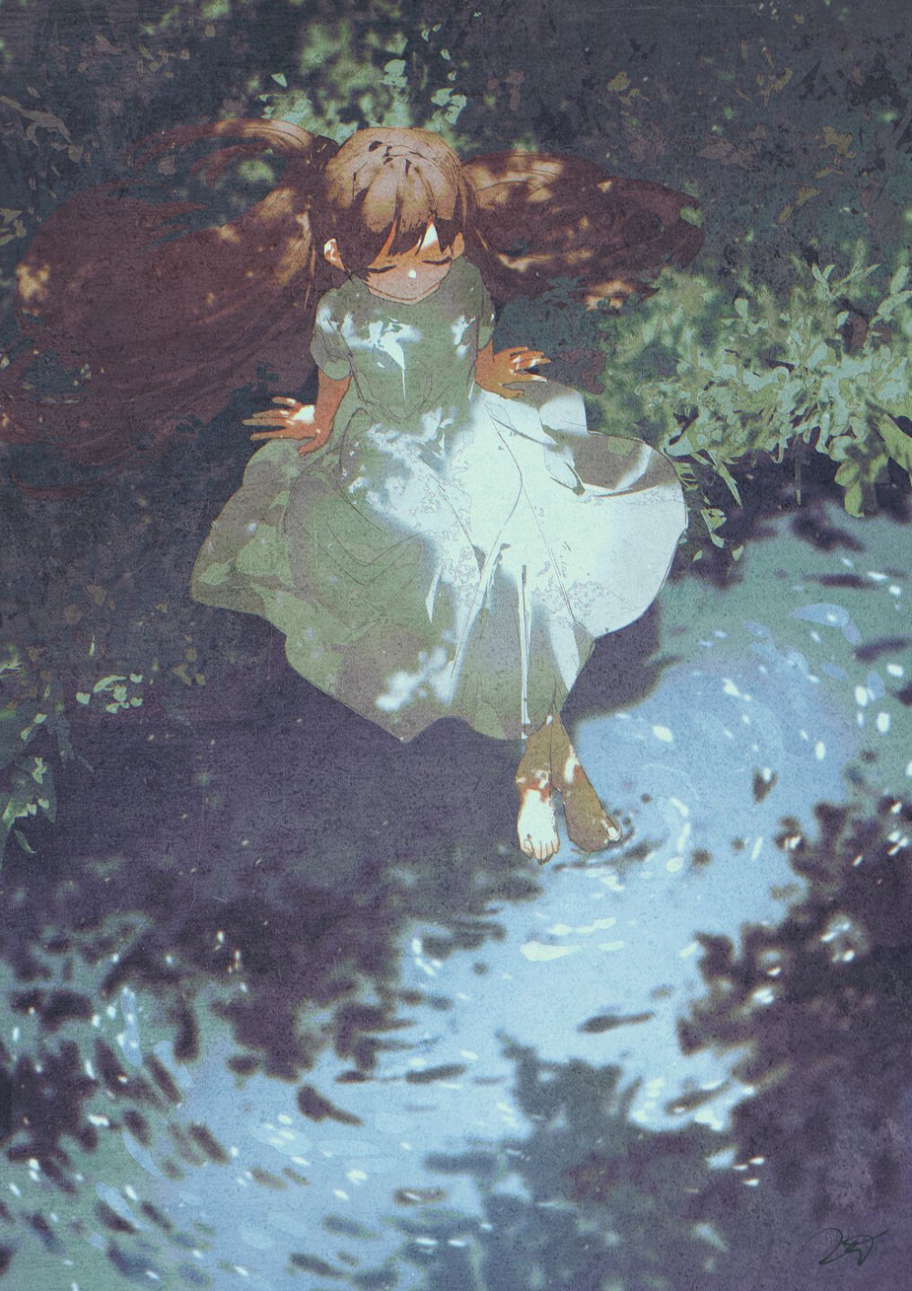 
唯美清新 插画作品｜用一切色彩都无法诠释的爱意 插画师：ぴおてぐ