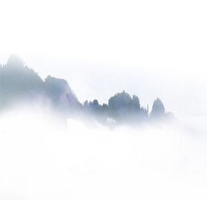 古风中式水墨画山水背景免抠素材PNG