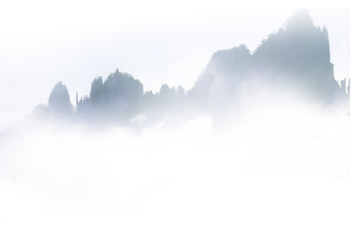 古风中式水墨画山水背景免抠素材PNG