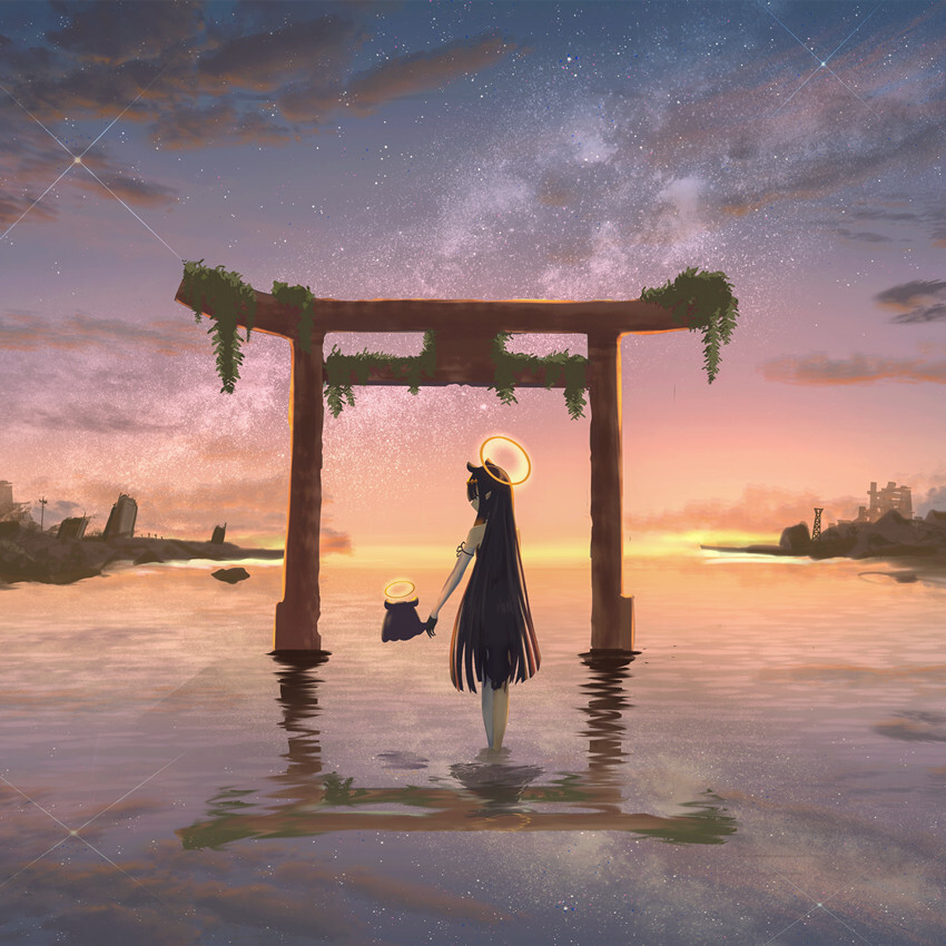 唯美意境头像◇虎斑自截 图片来源：pixiv