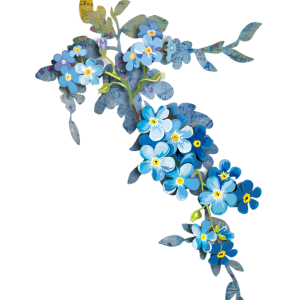 古风中式花卉免抠素材png