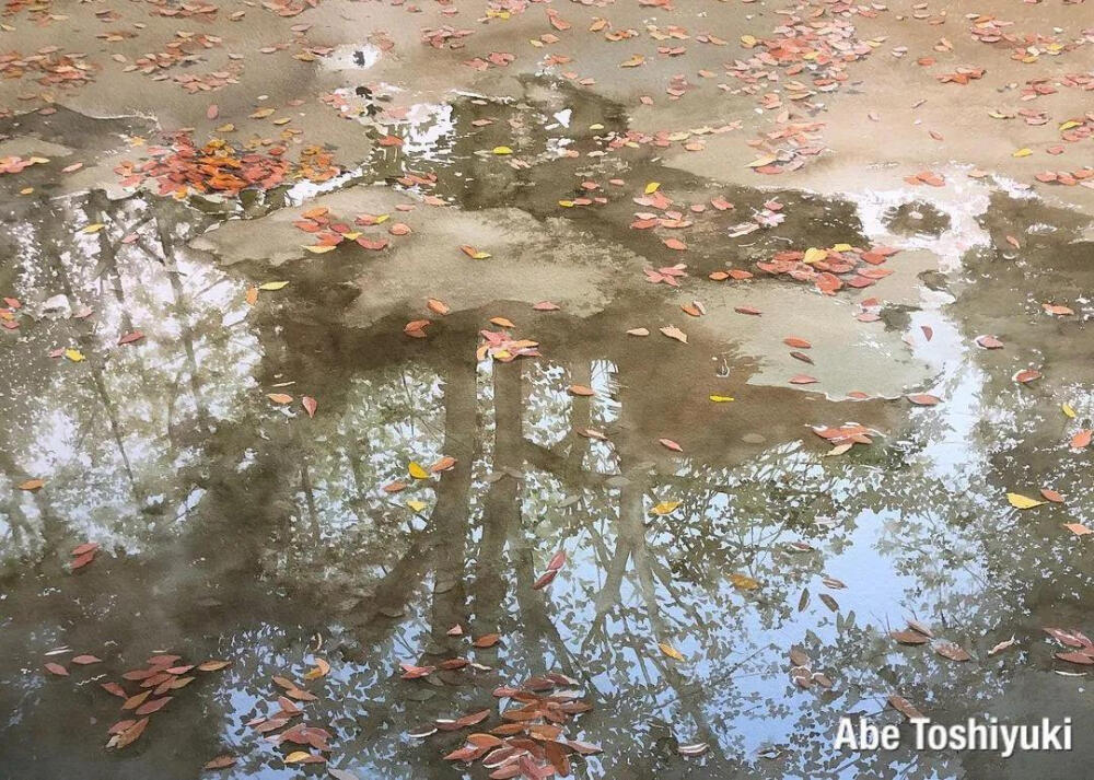 日本的水彩画家--Abe Toshiyuki阿部俊之