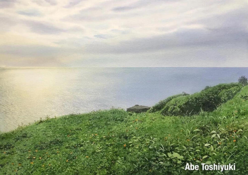 日本的水彩画家--Abe Toshiyuki阿部俊之