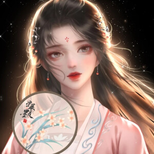 手绘头像｜女头~
画师：星辰墨夜