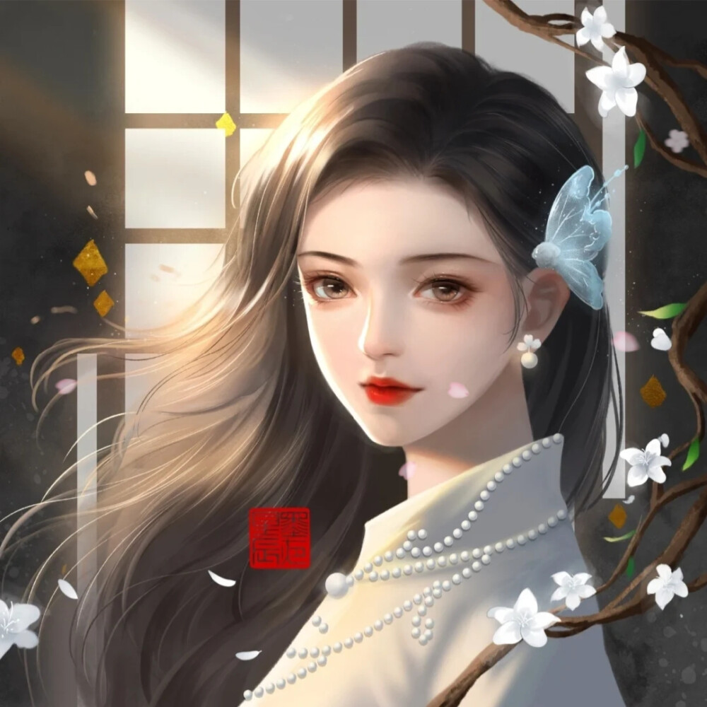 手绘头像｜女头~
画师：星辰墨夜