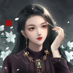 手绘头像｜女头~
画师：星辰墨夜