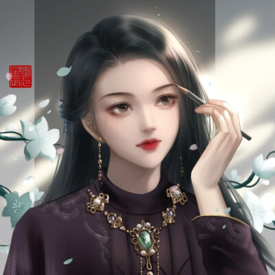 手绘头像｜女头~
画师：星辰墨夜