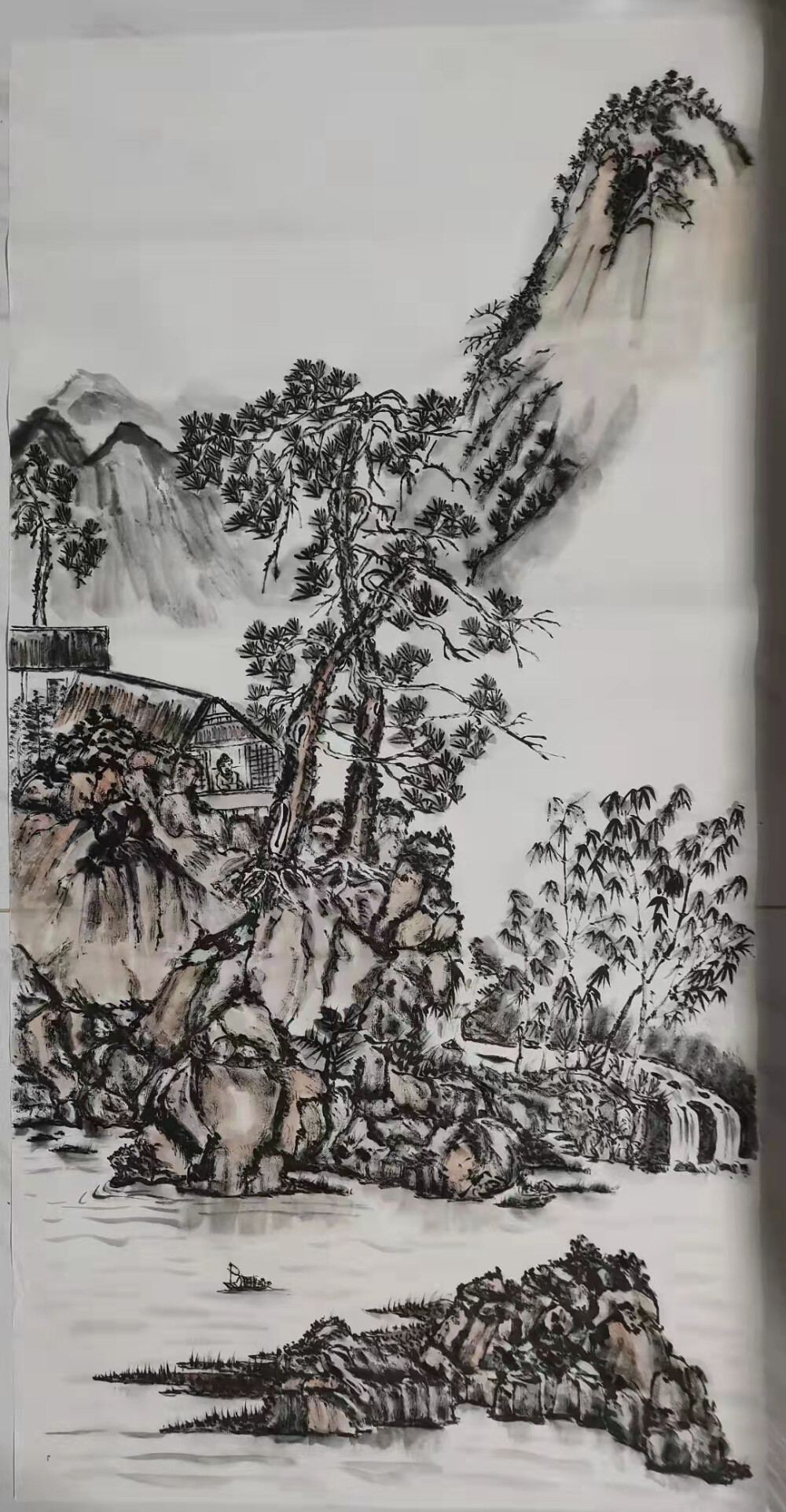 李孟贤l山水人物画
只要坚持不懈，有方法地去学习练习，临摹、锻炼技能和创意思维，一定可以越画越好