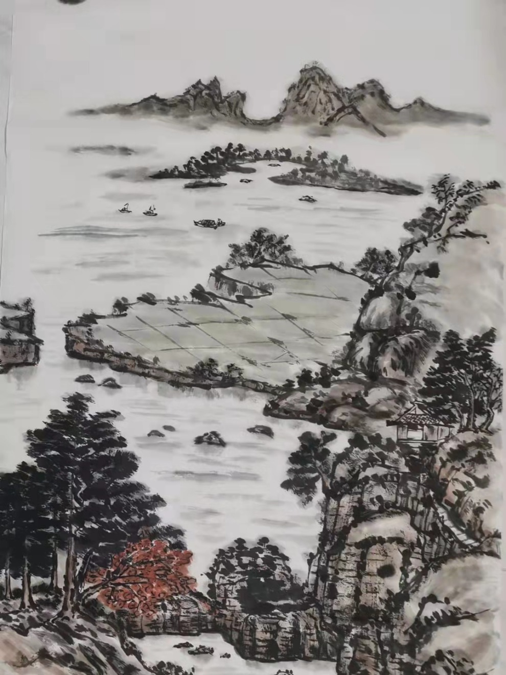 李孟贤l山水人物画
只要坚持不懈，有方法地去学习练习，临摹、锻炼技能和创意思维，一定可以越画越好