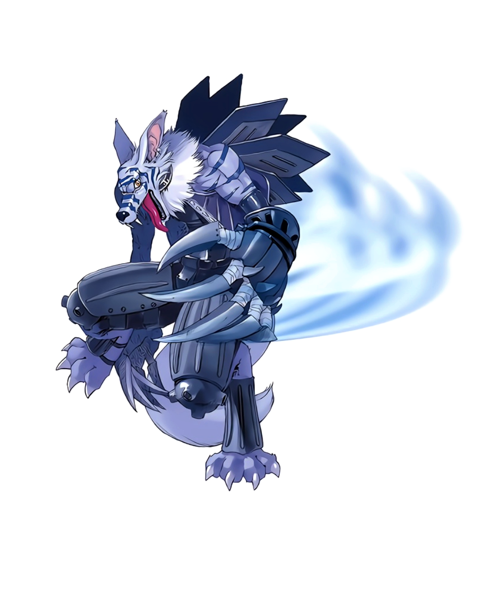 兽人加鲁鲁x获得x抗体进化而成的完全体数码兽