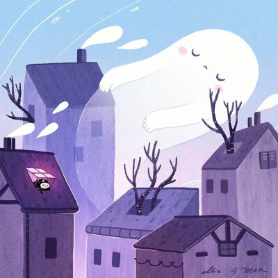 一组梦幻又治愈的插图画来啦
cr.插画师Ellievsbear ​​​